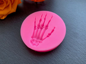 3D Fondantform Skelett Hand Halloween Silikonform Backform