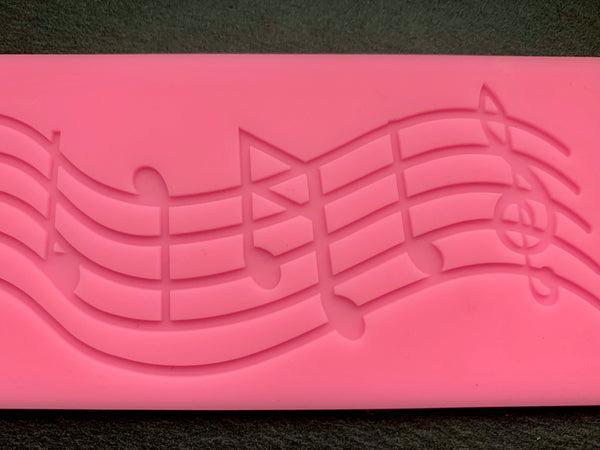 3D Fondantform Musik Noten Musiknoten Notenschlüssel Silikon Formen