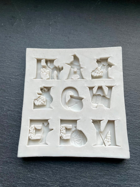 3D Fondantform Buchstaben Halloween Kürbis Katze Silikon Formen dekorieren