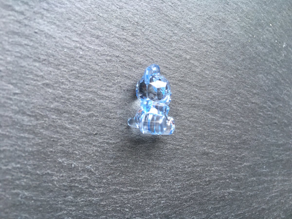 10 Süsse Bärchenperlen BLAU 18x12mm Anhänger Bär Tier