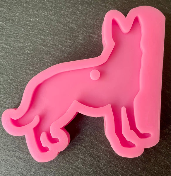 3D Fondantform Hunde Hund Schäferhund Tiere Silikon Fondantform dekorieren