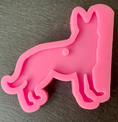 3D Fondantform Hunde Hund Schäferhund Tiere Silikon Fondantform dekorieren