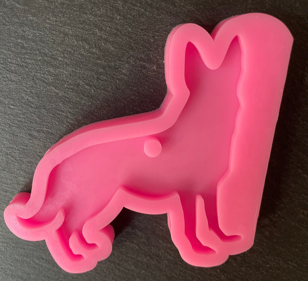 3D Fondantform Hunde Hund Schäferhund Tiere Silikon Fondantform dekorieren