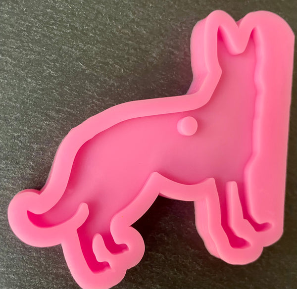 3D Fondantform Hunde Hund Schäferhund Tiere Silikon Fondantform dekorieren