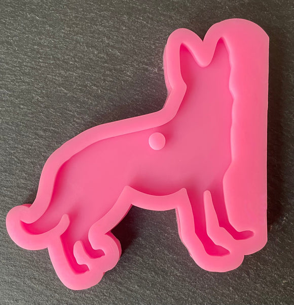 3D Fondantform Hunde Hund Schäferhund Tiere Silikon Fondantform dekorieren