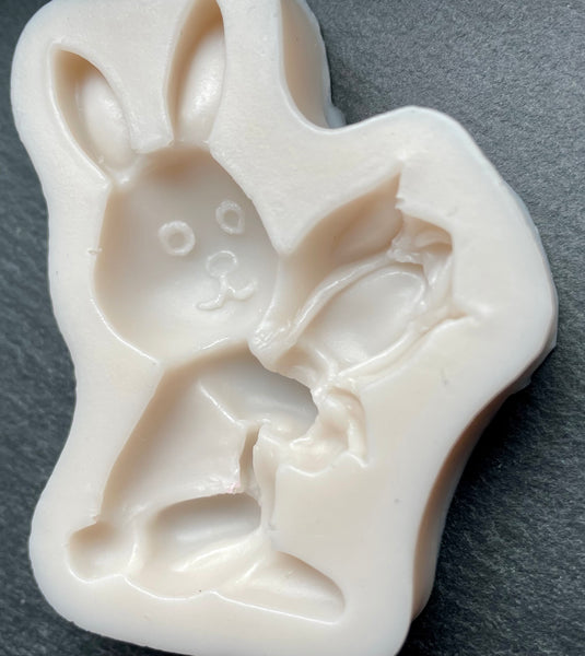 3D Fondantform Osterhase mit Blume Bunny Hase Eastern Silikon