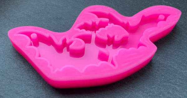 3D Fondantform Fledermaus Anhänger Flughund Resin giessen Tiere Silikonform