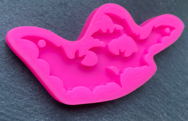 3D Fondantform Fledermaus Anhänger Flughund Resin giessen Tiere Silikonform