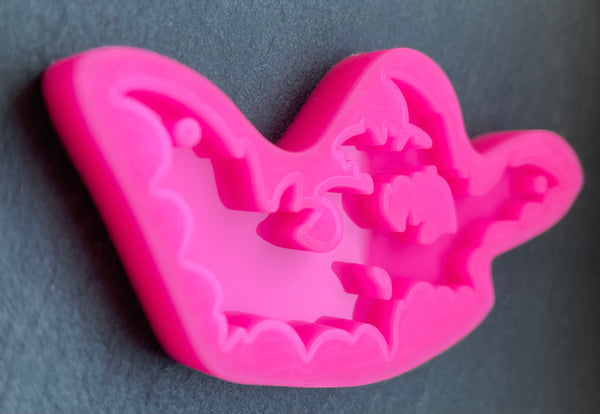 3D Fondantform Fledermaus Anhänger Flughund Resin giessen Tiere Silikonform